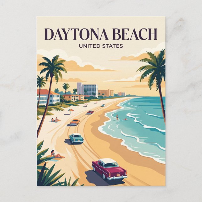 Cartão Postal Daytona Beach Flórida (Frente)