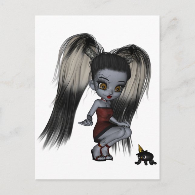 Cartão Postal Daze Zizi de Ragdoll (Frente)