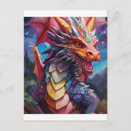 Cartão Postal Dazzling Dragon