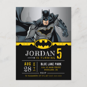 Cartão Postal DC Comincs - Batman   Feliz Aniversário do Chalkbo