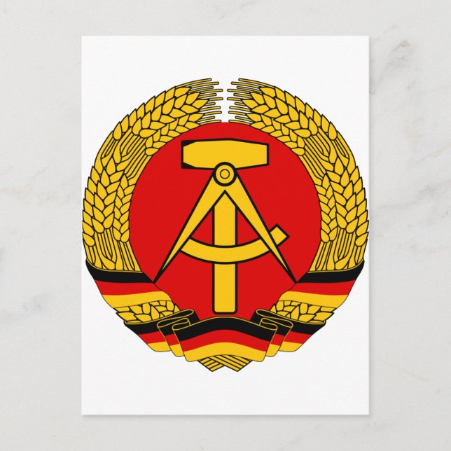 Cartão Postal DDR Wappen (Frente)