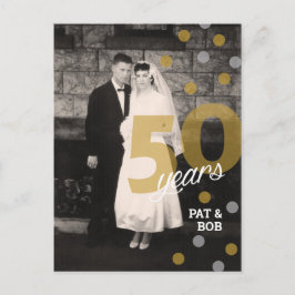 Cartão postal de 50.o aniversário de casamento
