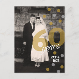 Cartão postal de 60.o aniversário de casamento