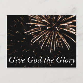 Cartão Postal Dê a Deus a glória