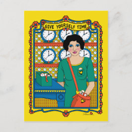 Cartão Postal Dê a si próprio o horário_B_ postal