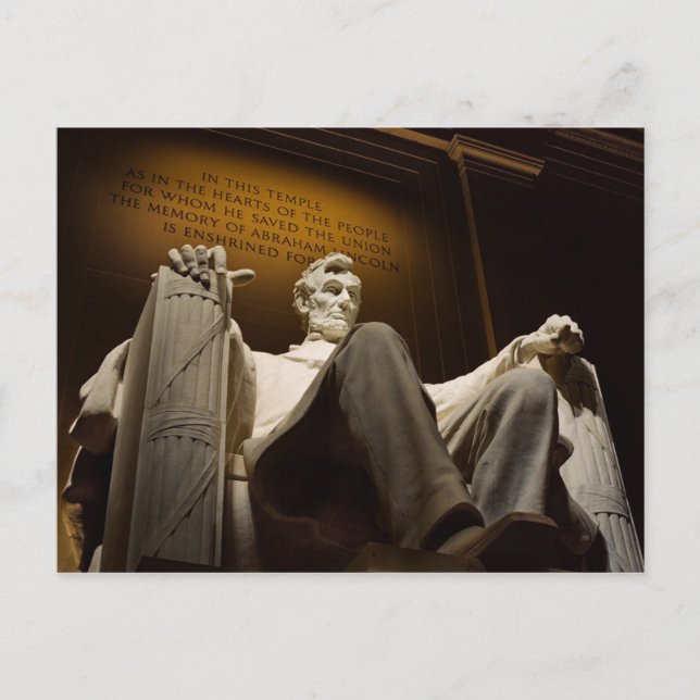cartão postal de abraham lincoln (Frente)