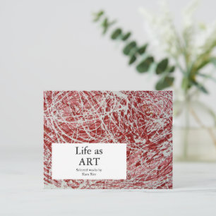 Cartão-postal de Abstrato de Convite para Apresent