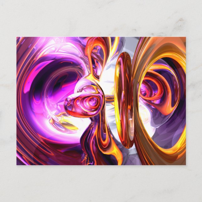 Cartão postal de Abstrato de onda sonora (Frente)