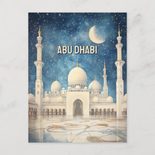 Cartão postal de Abu Dhabi Emirados Árabes Unidos