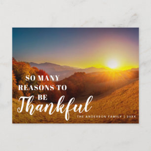 cartão postal de Ação de Graças de outono feliz