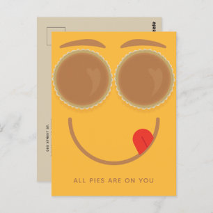 Cartão postal de Ação de Graças de Pie Eyes