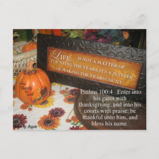 Cartão postal de agradecimento