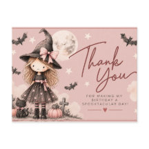 Cartão postal de agradecimento de aniversário de b