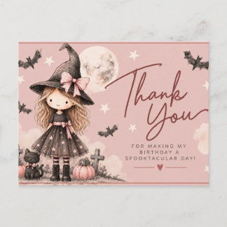 Cartão postal de agradecimento de aniversário de b