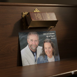 Cartão postal de agradecimento de casamento cristã