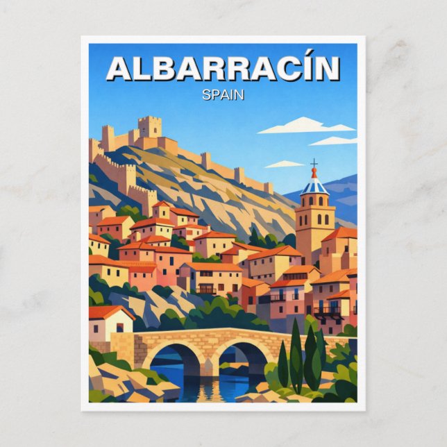 Cartão Postal de Albarracín, Espanha (Frente)
