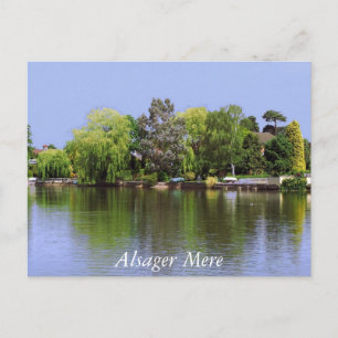 Cartão postal de Alsager Mere