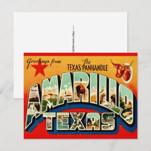 Cartão postal de Amarillo TX