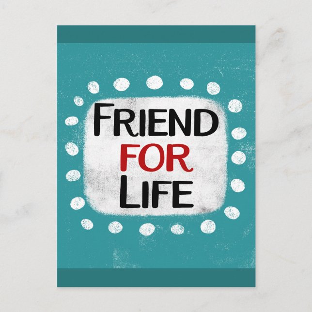 Cartão postal de Amigo Para a Vida (Frente)
