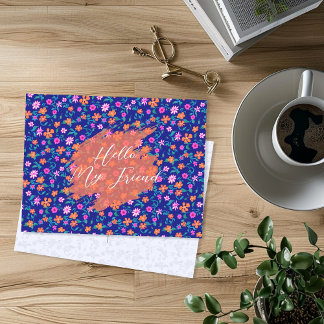 Cartão Postal de Amizade Personalizado com Pequeno