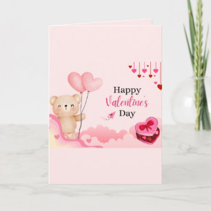 Cartão Postal de Amor Coração Vermelho Elegante pa