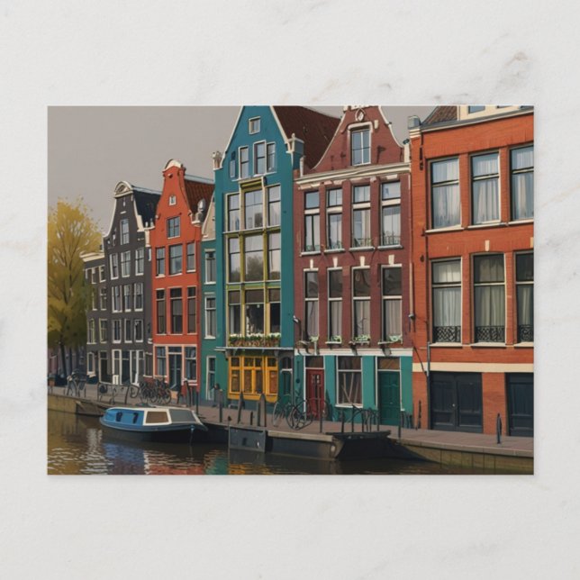 CARTÃO POSTAL DE AMSTERDÃ (Frente)