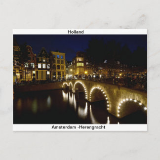 Cartão postal de Amsterdam-Holanda