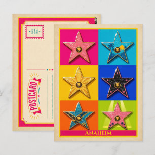 Cartão Postal de Anaheim Califórnia Estrela de Hol