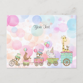 Cartão Postal de Animais de Circo