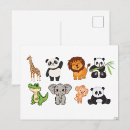 CARTÃO POSTAL DE ANIMAIS ENGRAÇADOS