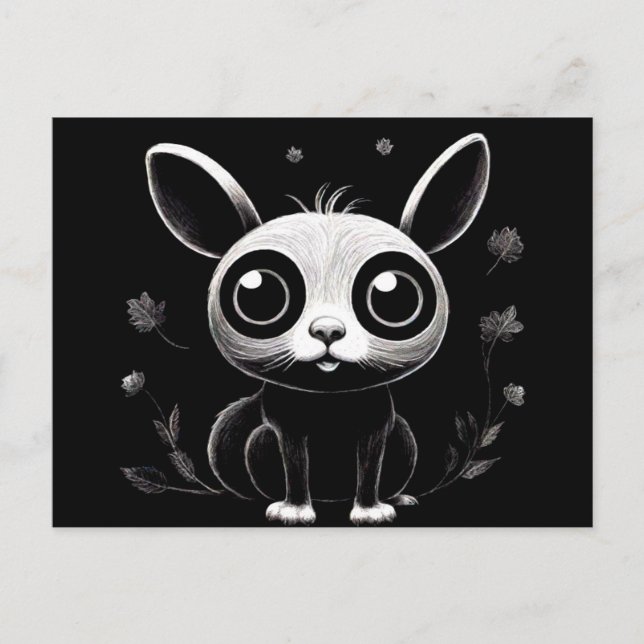 Cartão postal de animal de desenho animado estilo  (Frente)