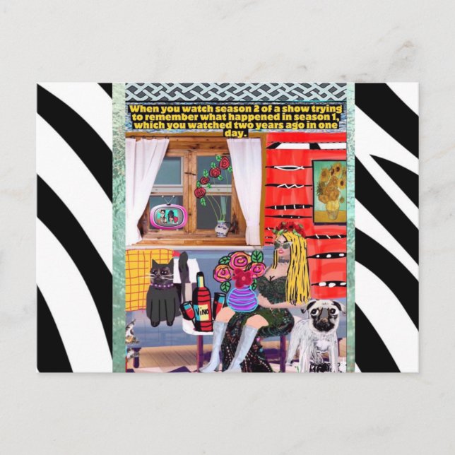 Cartão postal de aniversário (Frente)