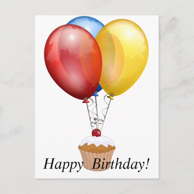 Cartão postal de aniversário (Frente)