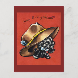 Cartão postal de aniversário Vintage