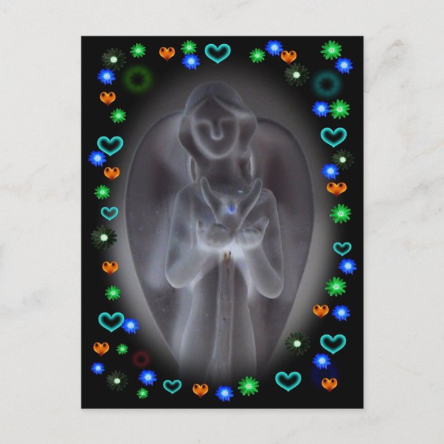 Cartão postal de anjo (Frente)