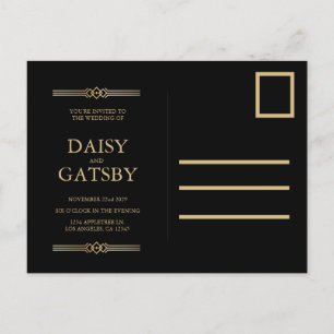 Cartão Postal De Anúncio 1920 Gatsby de Excelente Personalizado Salve o Car