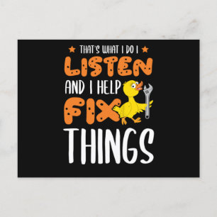 Cartão Postal De Anúncio 26.Pato de borracha para pavimentos de patos