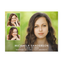 3 Graduação Simples de Colagem de Fotos