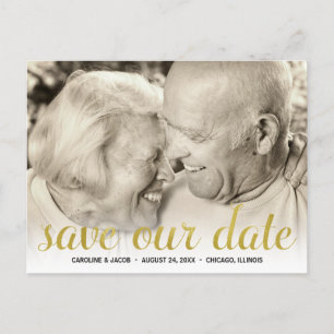 Cartão Postal De Anúncio 50º aniversário Salve a data