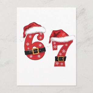 Cartão Postal De Anúncio 67 Mason Vamos Sandy Christmas 67 Meme Engraçado