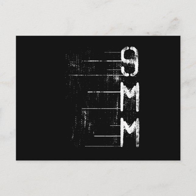 Cartão Postal De Anúncio 9MM Gun Ammo Firing Range Target Practice Hunting (Frente)