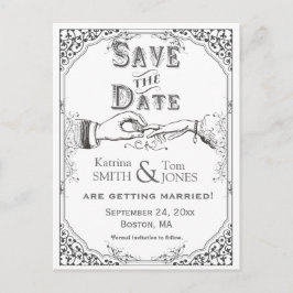 Cartão Postal De Anúncio A antiga cerimônia vitoriana salva a data