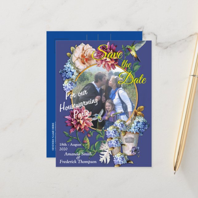 Cartão Postal De Anúncio A Aquarela Floral da Era Vitoriana  (Frente/Verso In Situ)