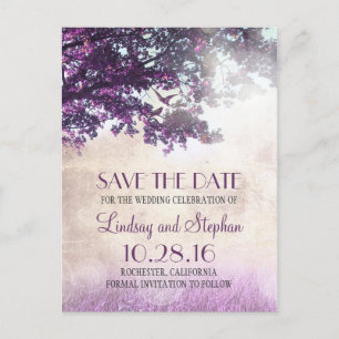 Cartão Postal De Anúncio a árvore e o vintage rústico dos pássaros do amor