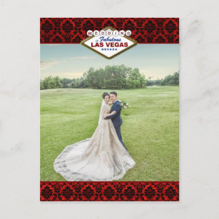 Cartão Postal De Anúncio A Coleção de Casamentos de Las Vegas do Damask Gli