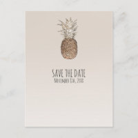 Abacaxi Tropical Havaiano Rústico Salvar A Data