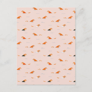 Cartão Postal De Anúncio Abstrato de Verão, Piscina