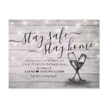 Adiamento do Casamento Fique em Casa Fique Seguro 