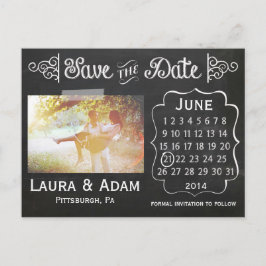 Cartão Postal De Anúncio Adicione seu próprio quadro fotográfico Salve a da