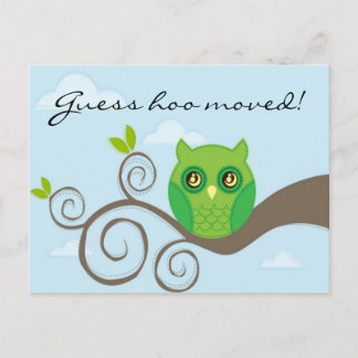 Cartão Postal De Anúncio Adivinha quem se mexeu! Estilo 2